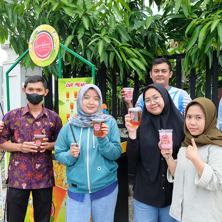 Paket Usaha Minuman es teh lima warna terlaris